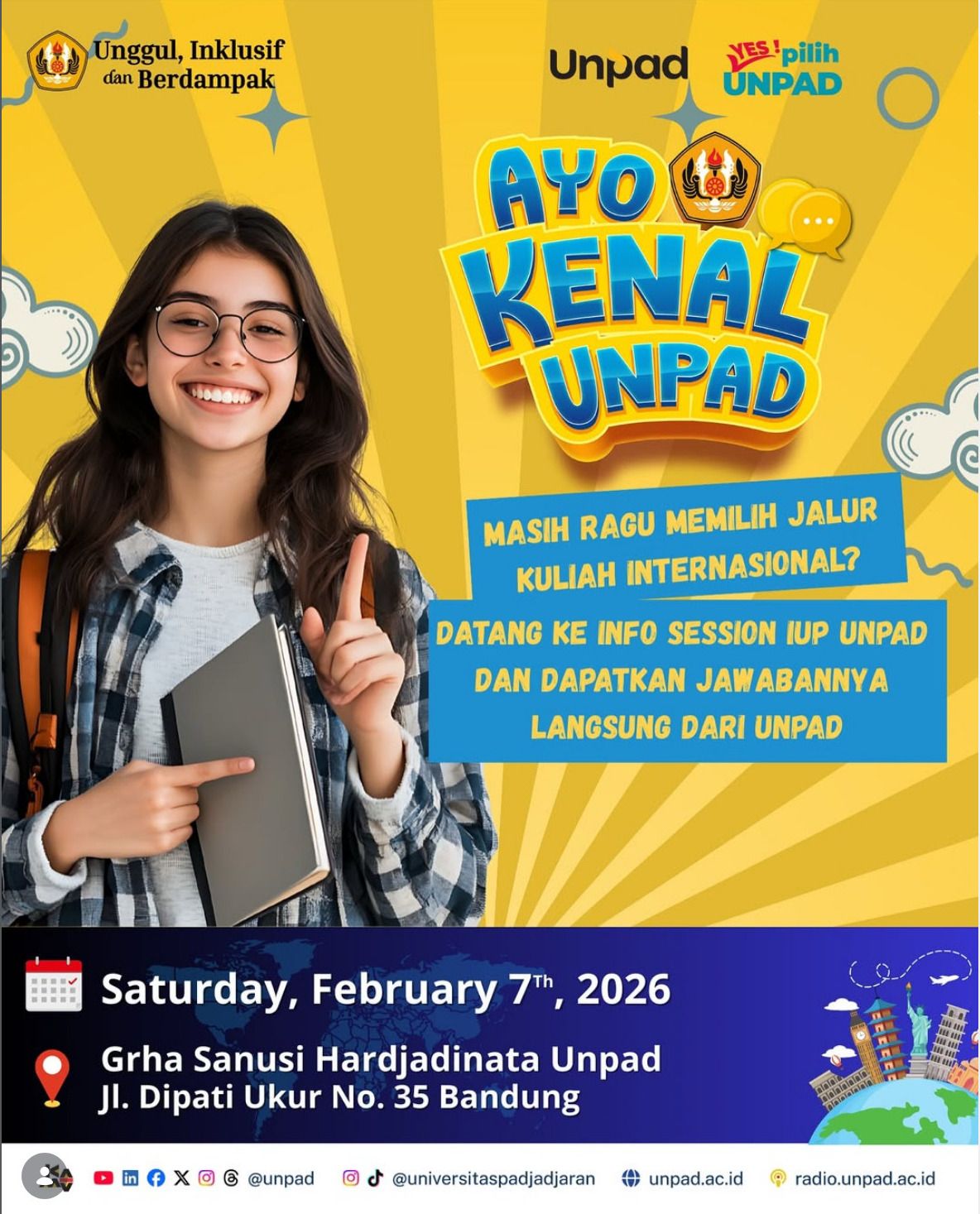 Seleksi Kelas Internasional UNPAD Seleksi Kelas Internasional (IUP) UNPAD di Ayo Kenal UNPAD 2026