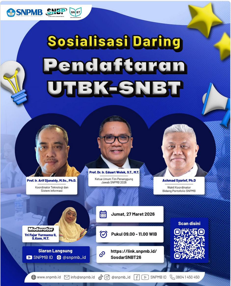 FK Unpad Ajak Calon Mahasiswa Ikuti Sosialisasi Daring Pendaftaran UTBK-SNBT 2026