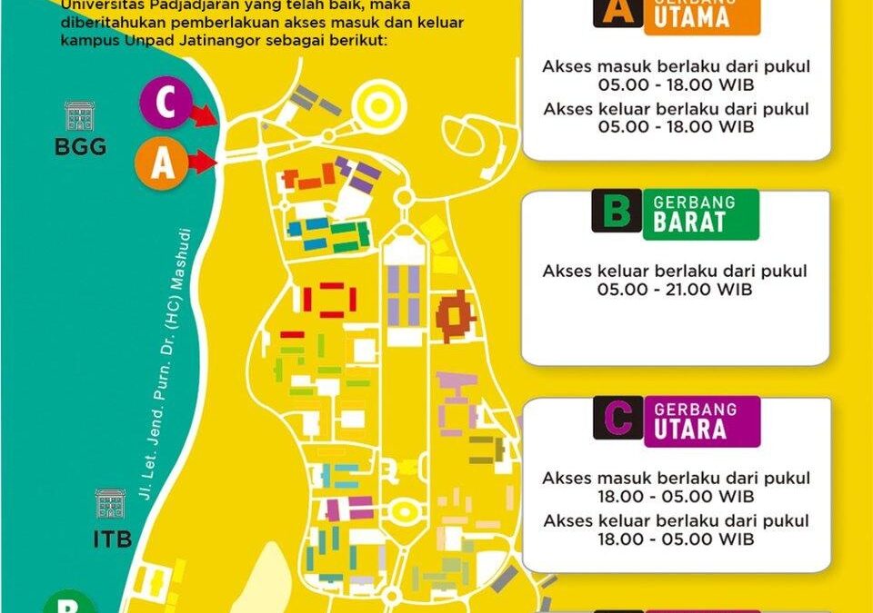 Pengaturan Akses Masuk dan Keluar Kampus Unpad Jatinangor Diberlakukan, Ini Detailnya