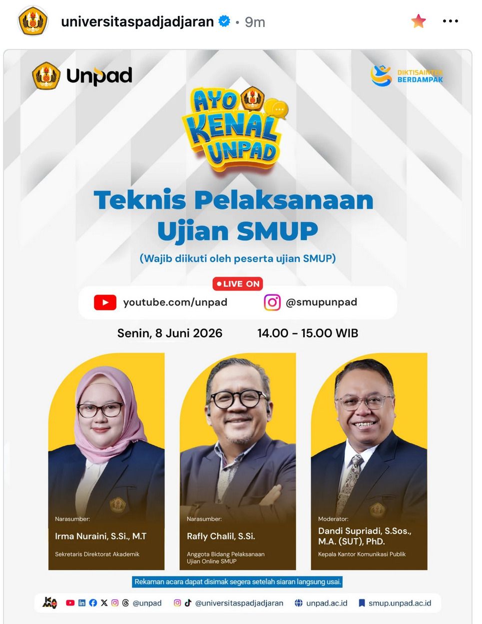 Teknis Pelaksanaan Ujian SMUP 2026 Teknis Pelaksanaan Ujian SMUP 2026